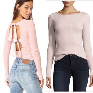 Elizabeth and James - Pale Pink Tie Back Top